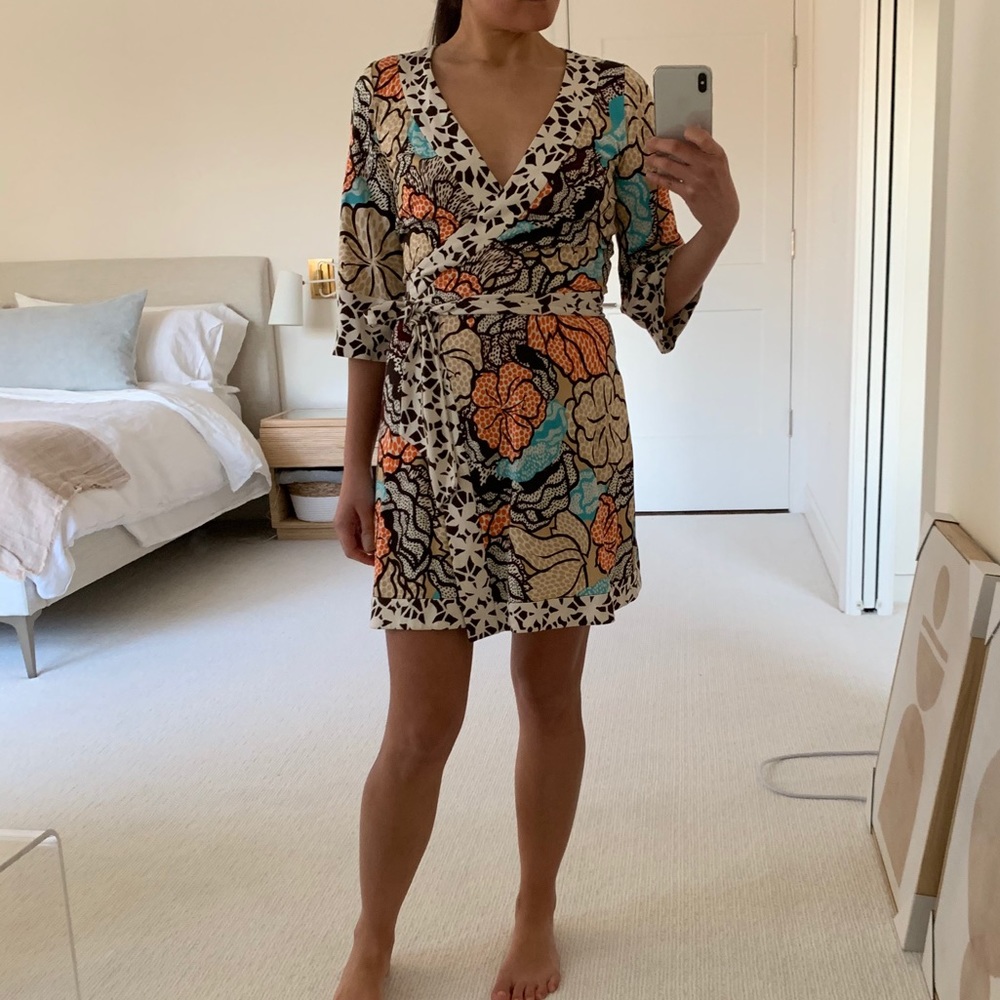 DVF wrap island dress